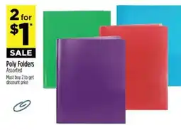 Dollar General Poly Folders offer