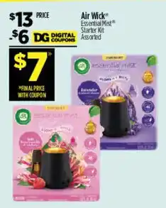 Dollar General Air Wick Essential Mist Starter Kit Assorted offer