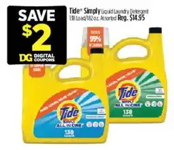 Dollar General Tide Simply Liquid Laundry Detergent offer