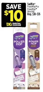 Dollar General Swiffer Power Mop or PowerMop Wood Kit offer
