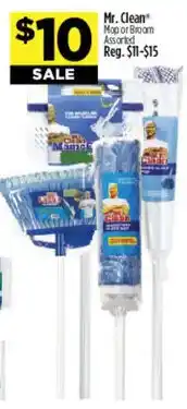 Dollar General Mr. Clean mop or broom assorted offer