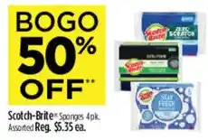 Dollar General Scotch-Brite Sponges offer