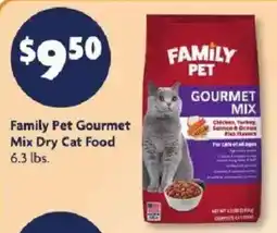 Family Dollar Family Pet Gourmet Mix Dry Cat Food offer
