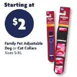 Family Dollar Family Pet Adjustable Dog or Cat Collars offer