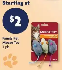 Family Dollar Family Pet Mouse Toy offer