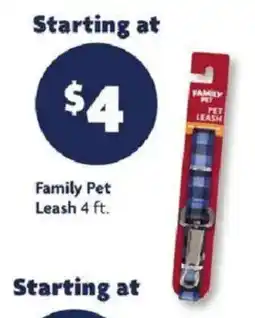 Family Dollar Family Pet Leash offer
