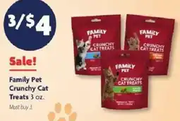 Family Dollar Family Pet Crunchy Cat Treats offer