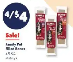 Family Dollar Family Pet Filled Bones offer