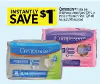 Dollar General Composure Protective Underwear offer