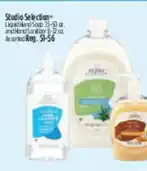 Dollar General Studio Selection liquid hand soap and hand sanitizer offer