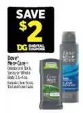 Dollar General Dove Men Care Deodorant Stick offer