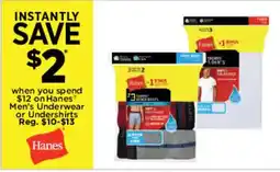 Dollar General Hanes Men's Underwear or Undershirts offer