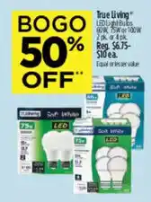 Dollar General True Living LED Light Bulbs offer