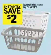 Dollar General Laundry Baskets Assorted offer