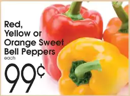 Family Fare Red, Yellow or Orange Sweet Bell Peppers offer