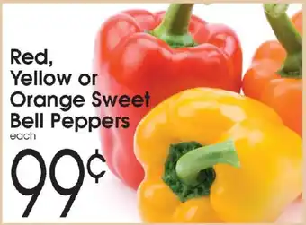Red, Yellow or Orange Sweet Bell Peppers