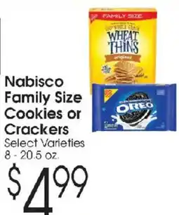 Family Fare Nabisco family size cookies or crackers offer