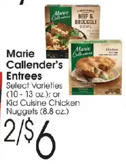 Family Fare Marie Callender's Entrees offer