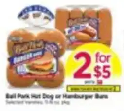 Tops Ball Park Hot Dog or Hamburger Buns offer