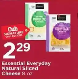 Cub Foods Cub Signature Collections Essential Everyday Natural Sliced Cheese offer