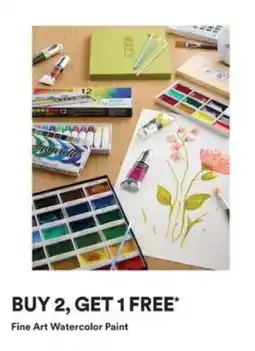 Michaels Fine Art Watercolor Paint offer