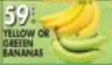 Pioneer Supermarkets Yellow or Green Bananas offer