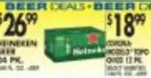 Pioneer Supermarkets Heineken beer offer