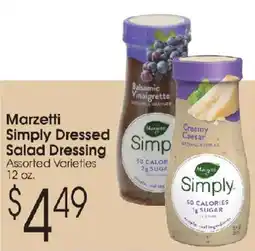 Family Fare Marzetti simply dressed salad dressing offer