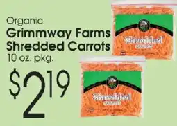Family Fare Organic Grimmway Farms Shredded Carrots offer