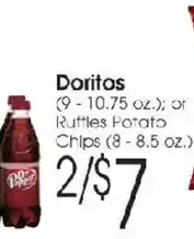 Family Fare Doritos or Ruffles Potato Chips offer