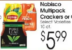 Family Fare Nabisco Multipack Crackers or Crackers offer
