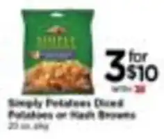 Tops Simply Potatoes Diced Potatoes or Hash Browns offer