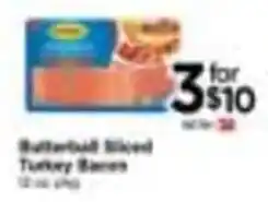 Tops Butterball Sliced Turkey Bacon offer