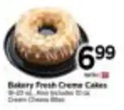 Tops Bakery Fresh Creme Cakes offer