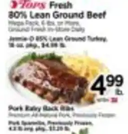 Tops Tops Fresh 80% Lean Ground Beef offer