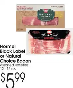 Family Fare Hormel Black Label or Natural Choice Bacon offer