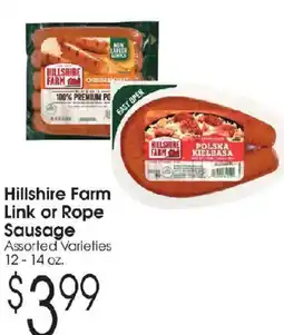 Family Fare Hillshire Farm Link or Rope Sausage offer