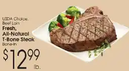 Family Fare Usda Choice Beef Loin T-Bone Steak offer