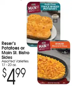 Family Fare Reser's Potatoes or Main St. Bistro Sides offer