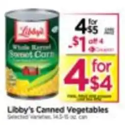 Tops Libby's Canned Vegetables offer