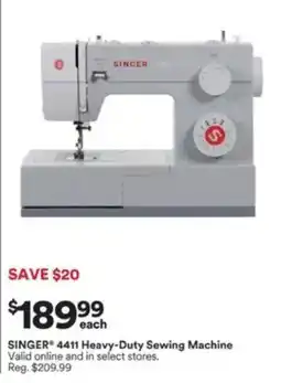 Michaels Singer 4411 Heavy-Duty Sewing Machine offer