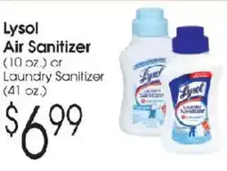 Family Fare Lysol air sanitizer or laundry sanitizer offer