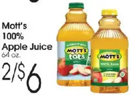 Family Fare Mott's apple juice offer