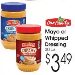 Family Fare Our Family Mayo or Whipped Dressing offer