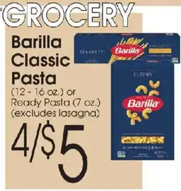 Family Fare Barilla Classic Pasta offer
