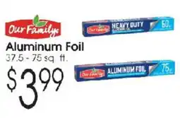 Family Fare Our Family aluminum foil offer