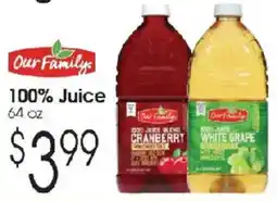 Family Fare Our Family 100% Juice offer