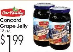 Family Fare Our Family Concord Grape Jelly offer