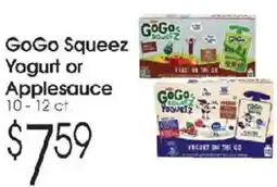 Family Fare Gogo Squeeze Yogurt or Applesauce offer