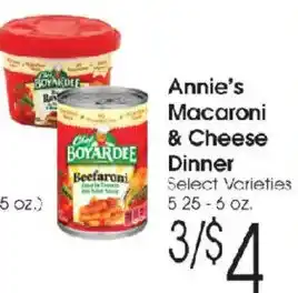 Family Fare Annie's Macaroni & Cheese Dinner offer
